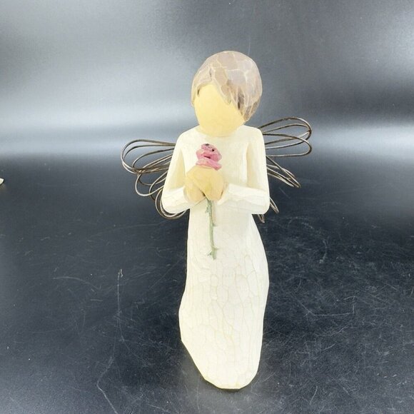 2002 Willow Tree Resin Angel Figurine Ornament Loving Angel Demdaco Susan Lordi - Picture 7 of 11
